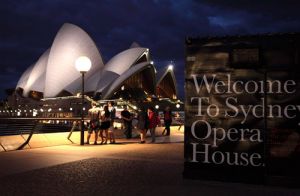 Opera House Welcome Sign